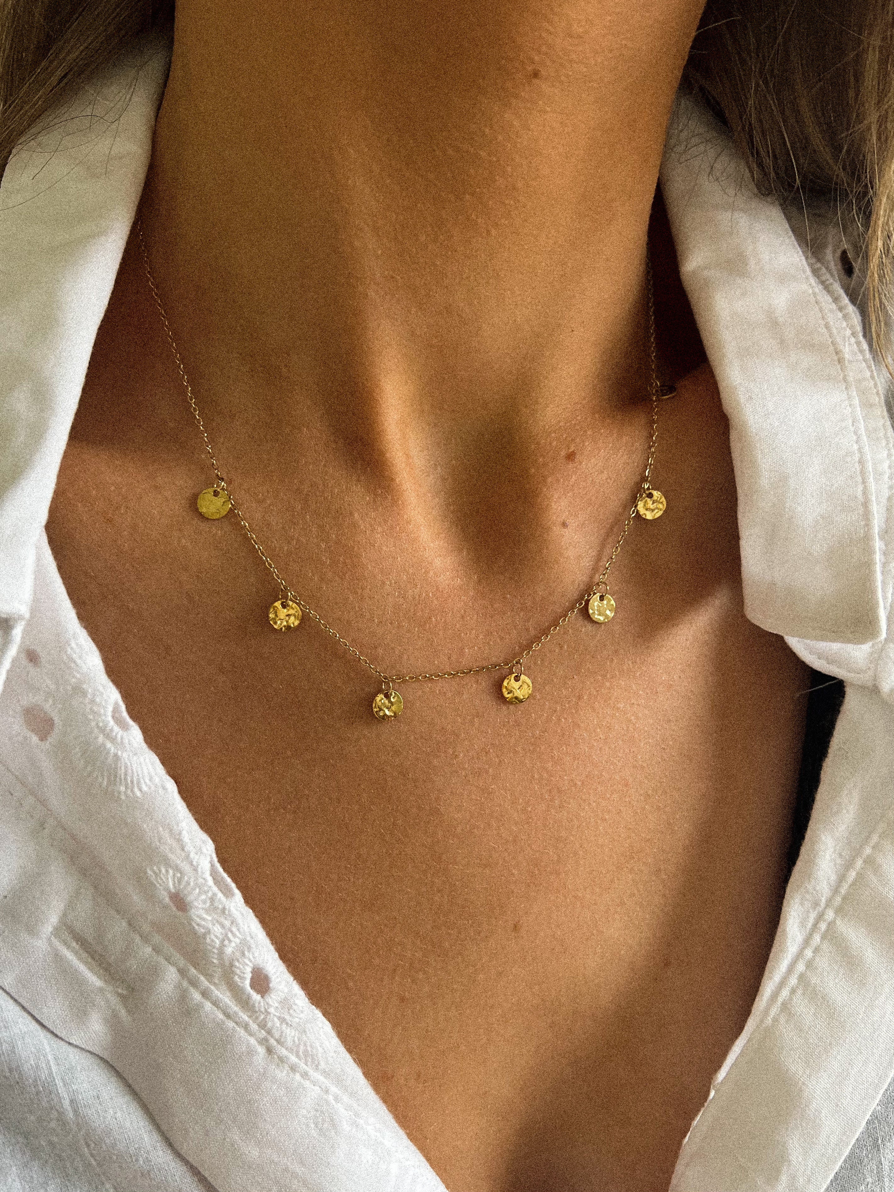 Golden Susie - Steel necklace